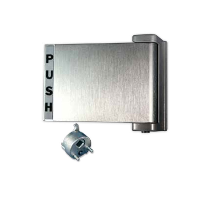 PH4521-AL Latch Paddle Handle - Push Left - Satin Aluminum Clear