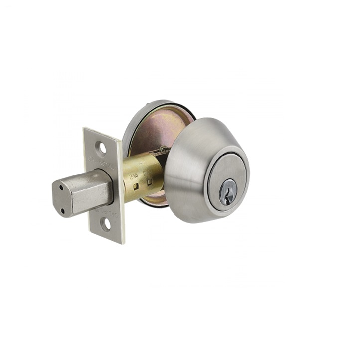 EDD400-26D Grade 3 Double Cylinder Deadbolt with 2.375 in. or 2.75 in. Backset, 626-US26D Satin Chrome