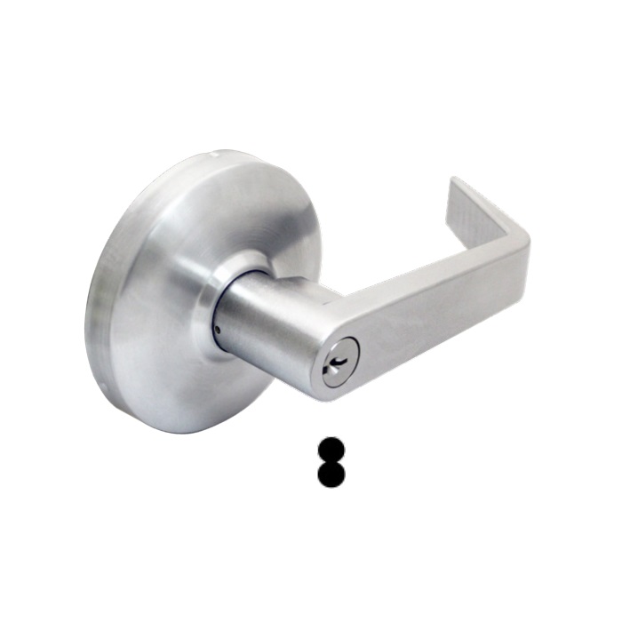 ICSTR05L-26D Clutch Storeroom Exit Device Key-In-Lever Trim, 626-US26D Satin Chrome