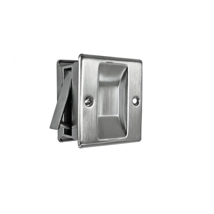 SDL17-26D Passage Sliding Door Lock, 626-US26D Satin Chrome