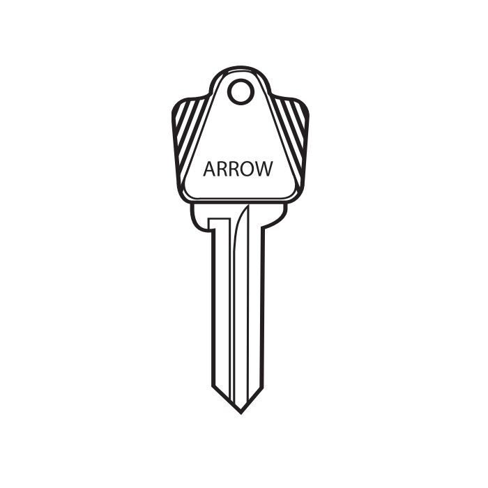 K6-A 6-Pin Standard K Bow Key Blank