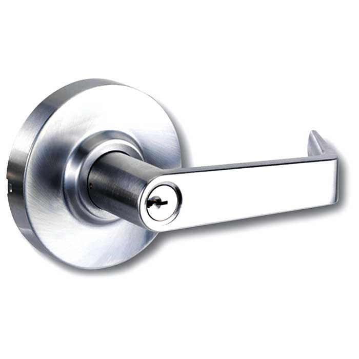 SRX82-26D-KD 3.9 in. Storeroom Exit Device Lever Trim, 626-US26D Satin Chrome