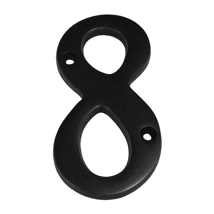 288BLK 4 in. Heavy Cast Number 8 - Matte Black