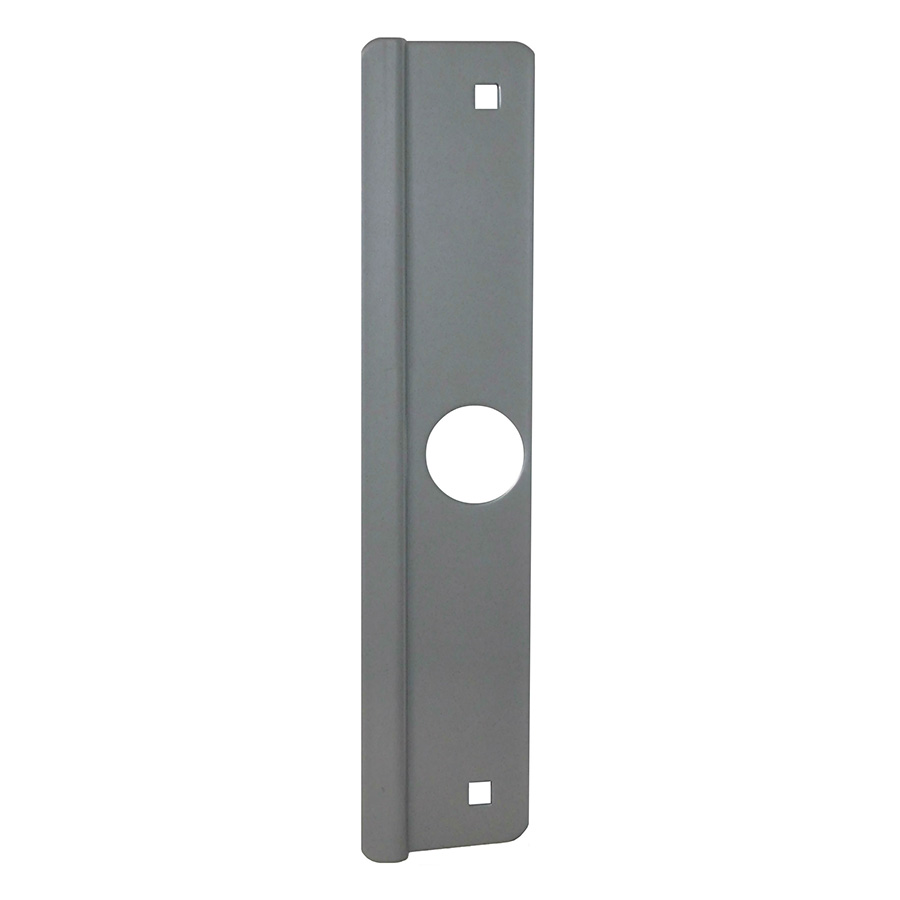 Don Jo Manufacturing LP-312-SL 12 in. Latch Protector with Cylinder Hole - Silver