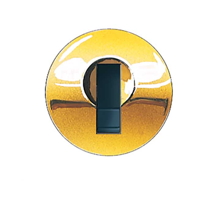 C500LP-US3-KA100T Timberline Lock Plug - Keyed Alike 100T - Bright Polished Brass