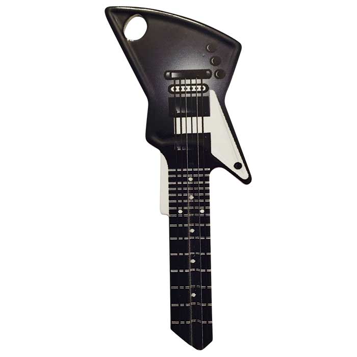 2661 KW1 Black Guitar Key Blank