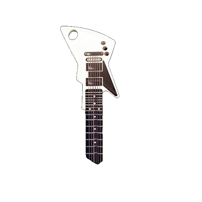 2687 SC1 White Guitar Key Blank