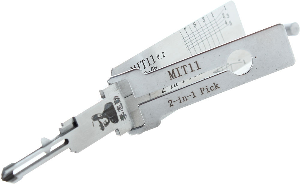 OL-MIT11R-IGN-AG 8-Cut 2-in-1 Auto Lock Picking Tool for MIT11-MIT3 Mitsubishi