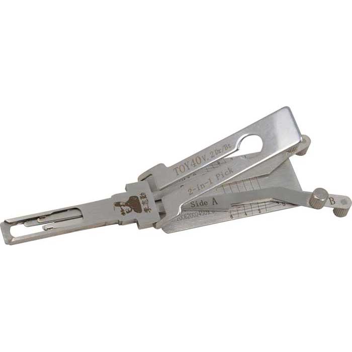 OL-TOY40 Long 2-in-1 Auto Lock Picking Tool for TR49 TOY40 Lexus