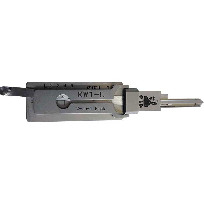 OL-KW1-L-AG 2-in-1 Pick & Decoder Tool for Kwikset KW1 Keyway - Left Hand Reverse Handed - Anti-Glare