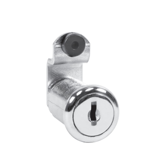 C8053-14A-MKKD 1.18 in. Disc Tumbler Cylinder Cam Lock - Master Keyed Different - Bright Polished Nickel