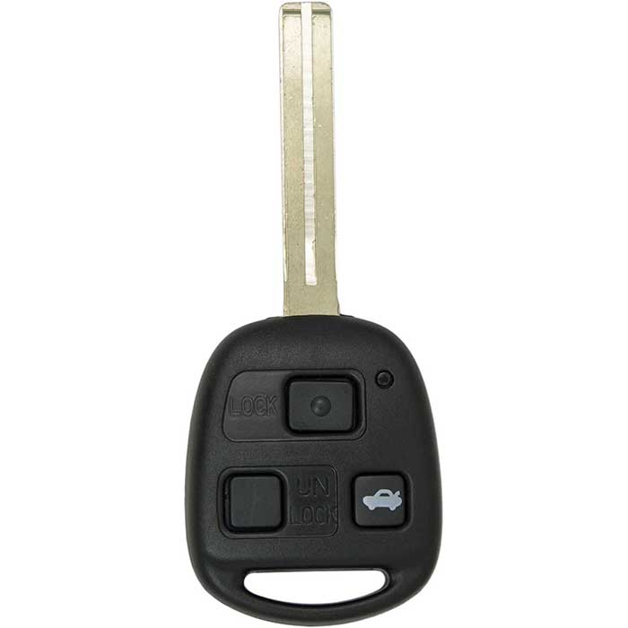 RK-LEX-1512-D Replacement Long Blade 4C Chip Remote Head Key for 2000-2001 Lexus ES300