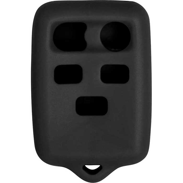 SJ-FRDB65-BLACK 5-Button Silicone Jacket Keyless Remote Cover - Black