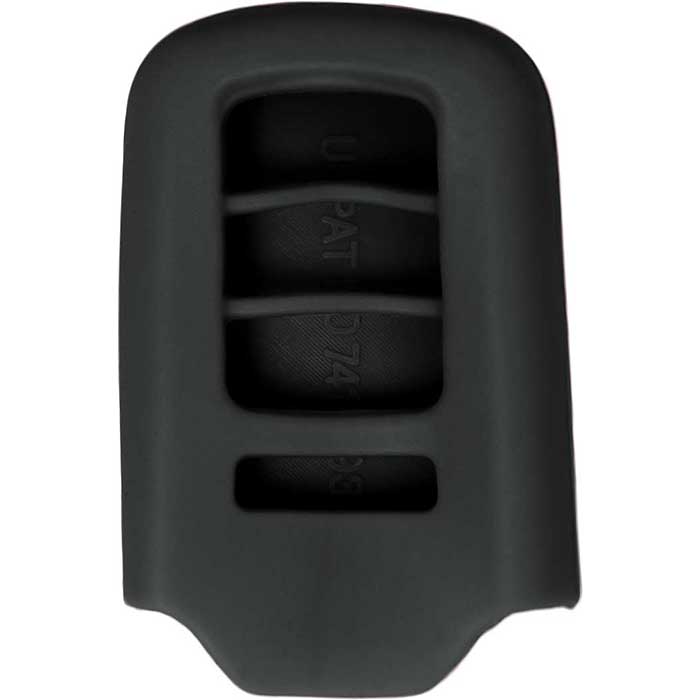 SJ-HNDAD104-BLACK 4-Button Silicone Jacket Keyless Remote Cover - Black