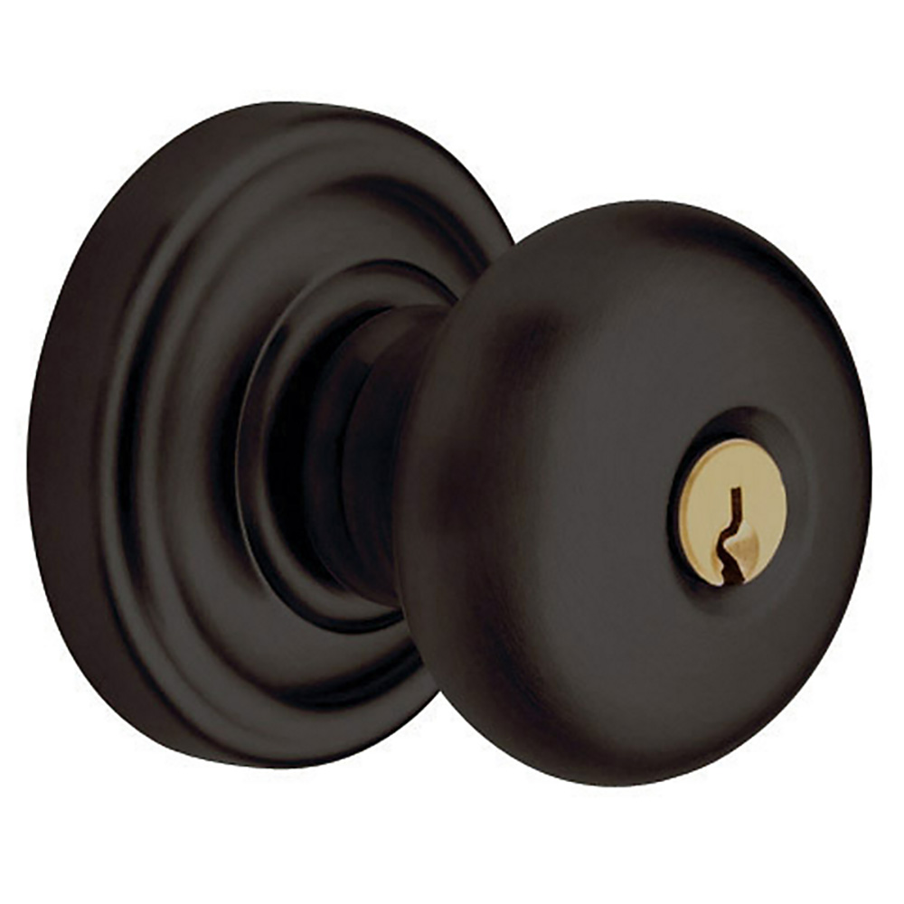 5205-102-ENTR Emergency Exit Classic Knob with Classic Rose - Oil Rubbed Bronze