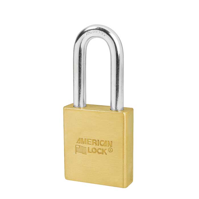 A3701-WO 2 in. Body Door Key Compatible No Cylinder Brass Padlock