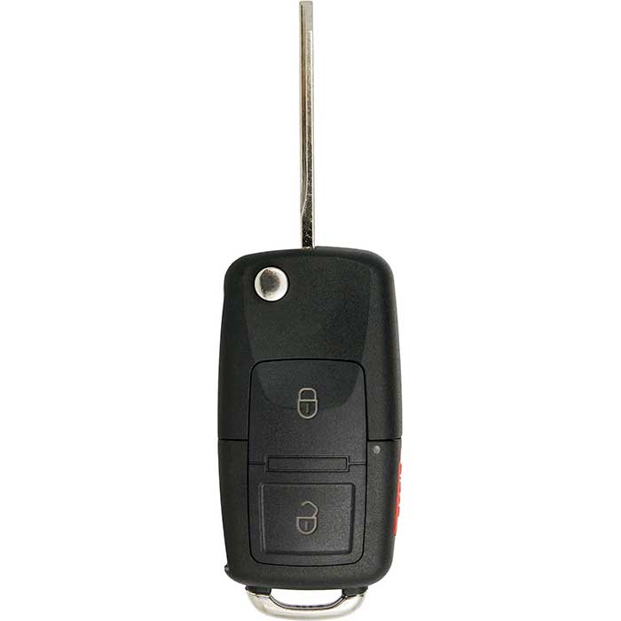RK-FD-FLP1 Replacement 3 Button Flip Key with 4C Chip for Ford