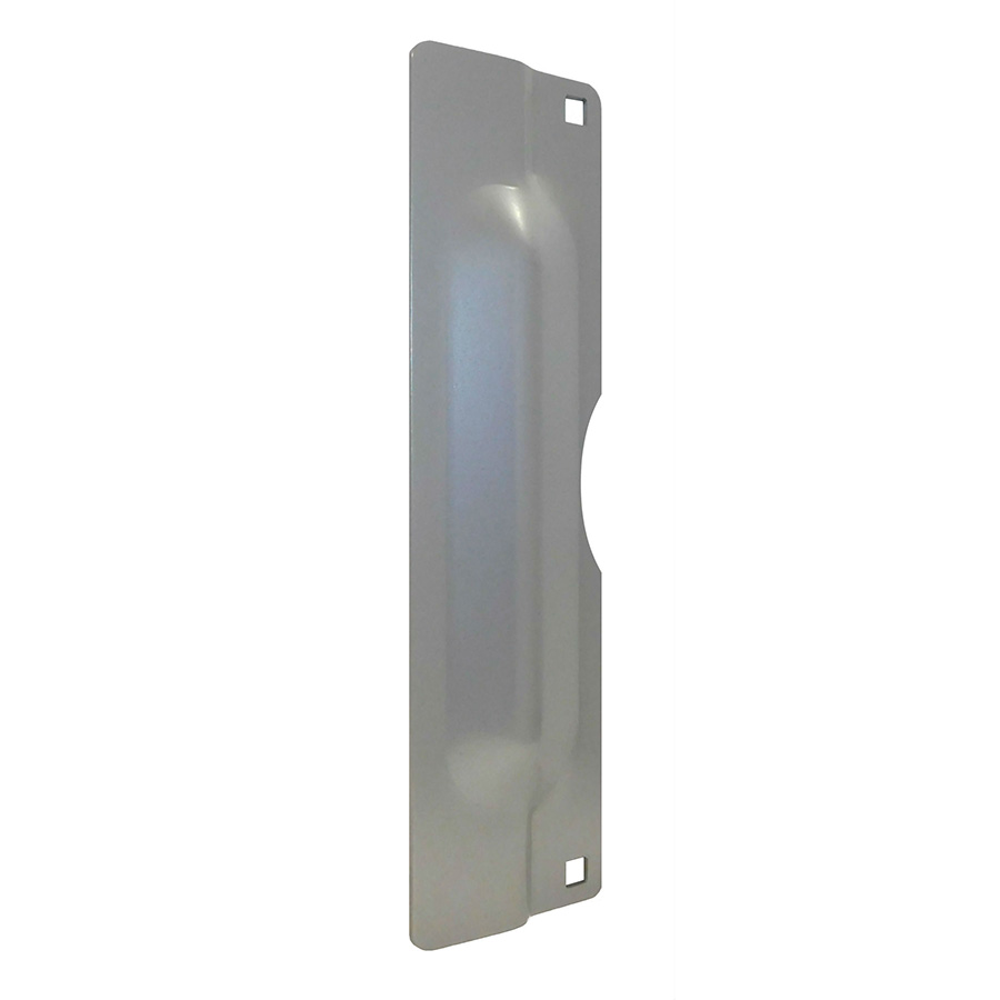 Don Jo Manufacturing PLP-211-SL 3 x 11 in. Latch Protector with Pin for Knobs & Levers - Silver
