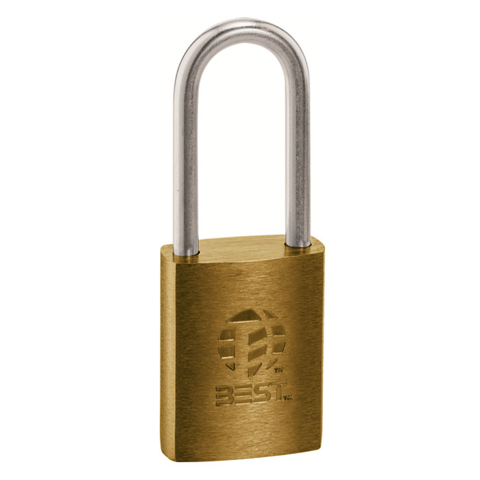 11B-7-72-L-M 2 in. Less Core Brass Shackle Padlock