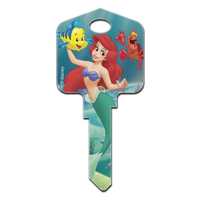 KW-D16 4.4 in. Disney Ariel & Friends Key Blank