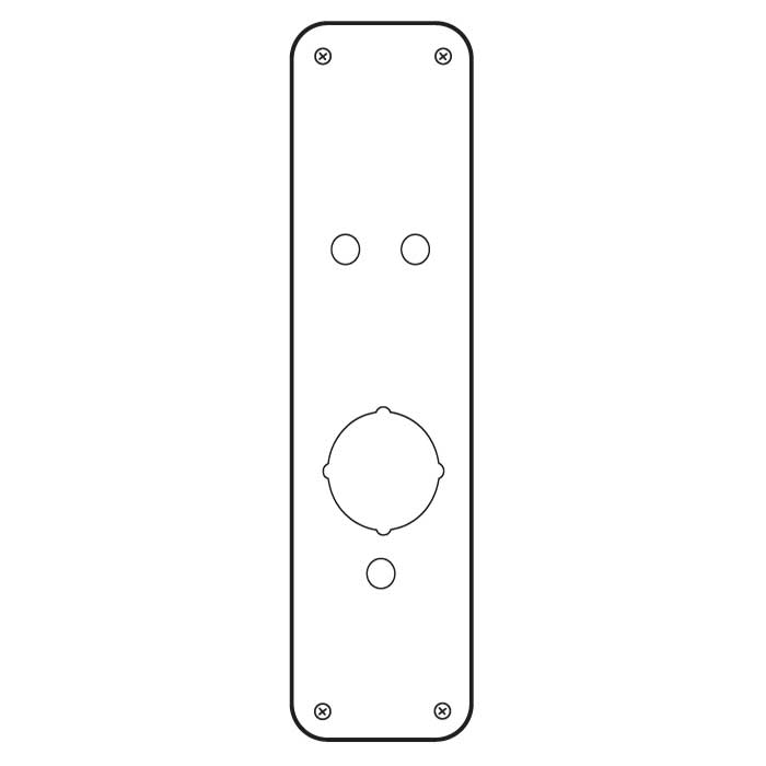 Don Jo Manufacturing RP-E2000-14-630 4.5 x 14 in. Remodeler Plate for E-Plex 2000 - Satin Stainless Steel