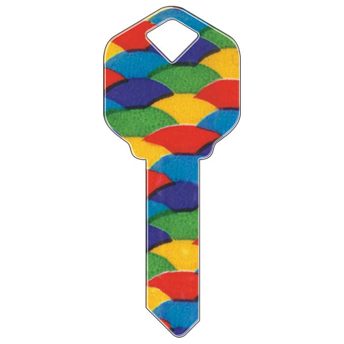 SC1-HK6 0.1 in. Happy Keys Balloons Key Blank