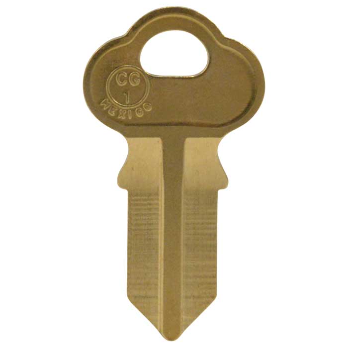 CG1-NP-JMA CG1 Nickel Plated CHI-2 Key Blank