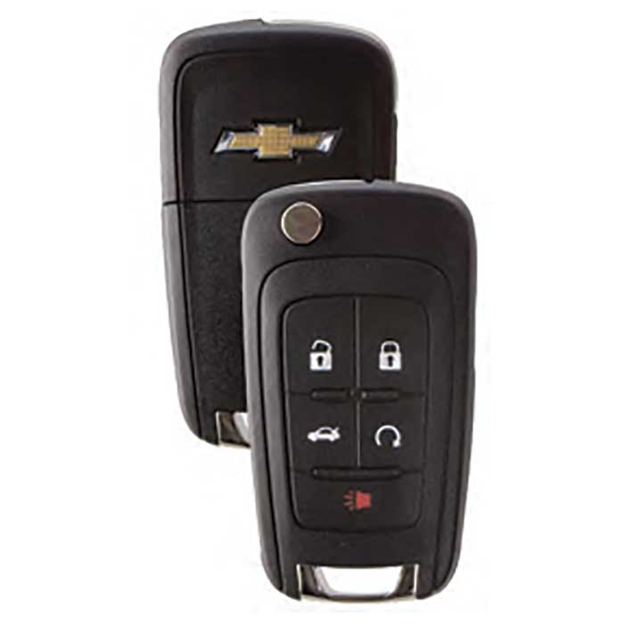 Strattec Security 5912546 5 Button Remote Head Key for 2014-2015 Chevy 433hz