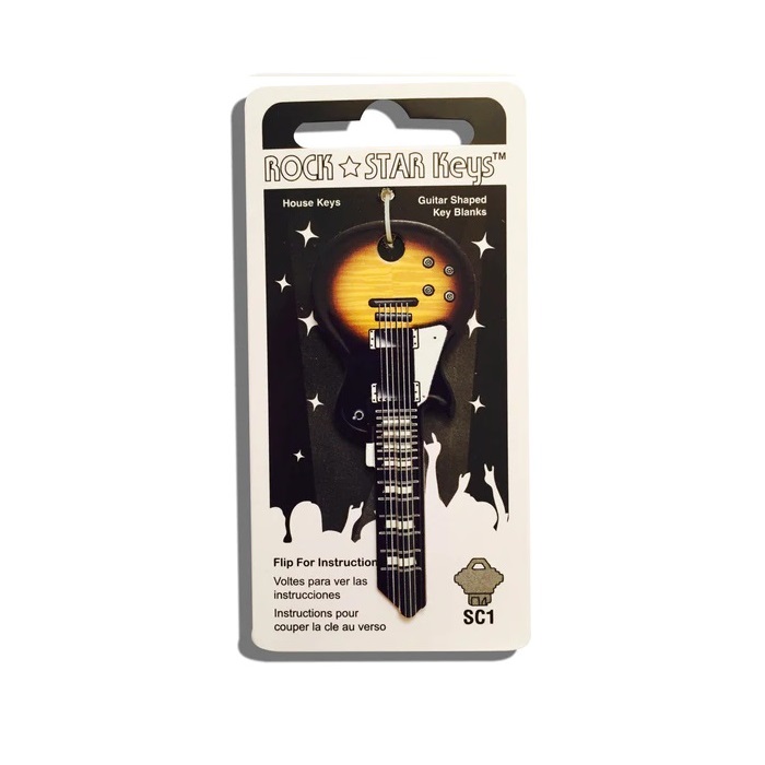 1681 SC1 Dark Burst Guitar Key Blank