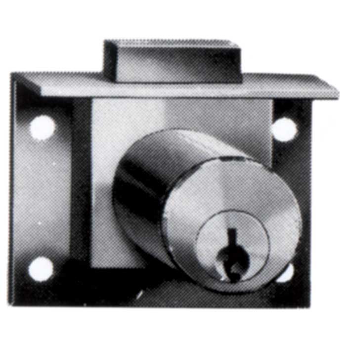 C8133-26D-KD 0.87 in. Pin Tumbler Drawer Lock - Deadbolt Type - Keyed Different - Satin Chrome