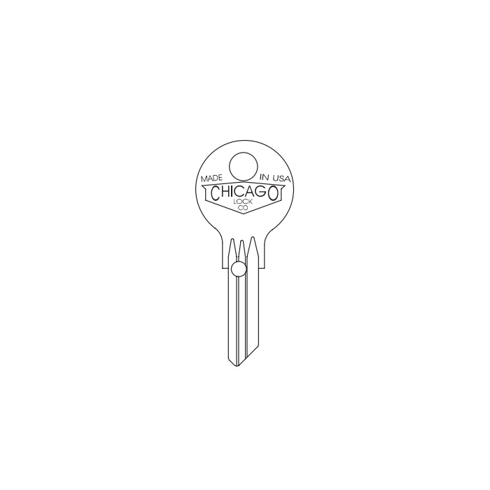 DK-100-MH Chicago 100 Master 6-Tumbler Key Blank