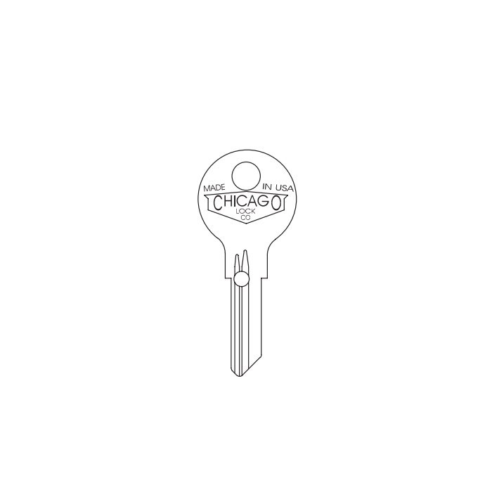 DK-101-H Chicago Key Blank - K101H