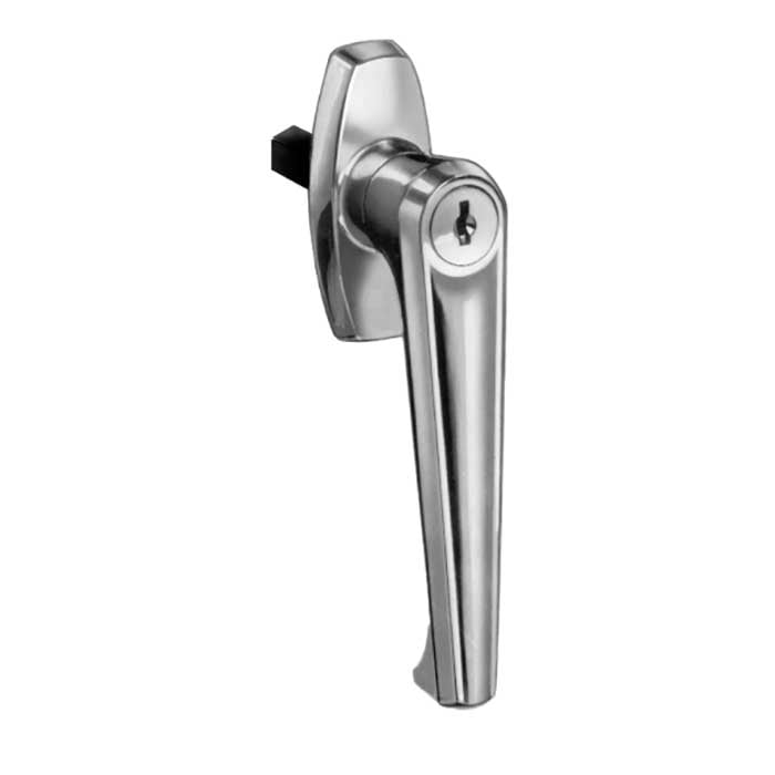 C8747-26D-KD 1 Left Handle Lock - Rear Mount - Keyed Different - Satin Chrome