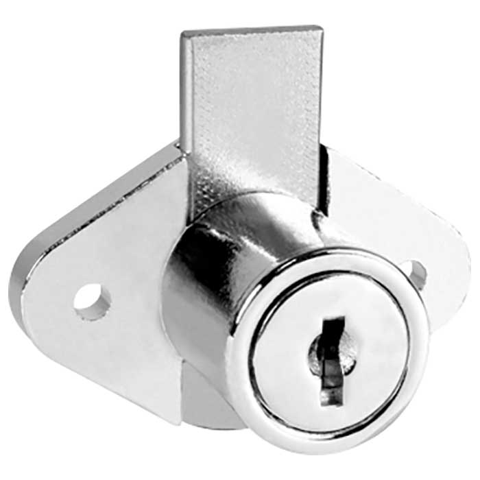 C8803-14A-KD 0.93 in. Disc Tumbler Drawer Lock - Deadbolt Type - Keyed Different - Bright Polished Nickel