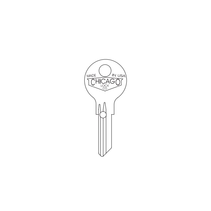 DK-104-H Chicago Key Blank - K-104H