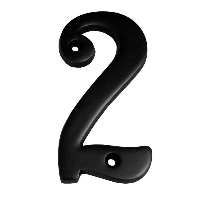 282BLK 4 in. Heavy Cast Number 2 - Matte Black