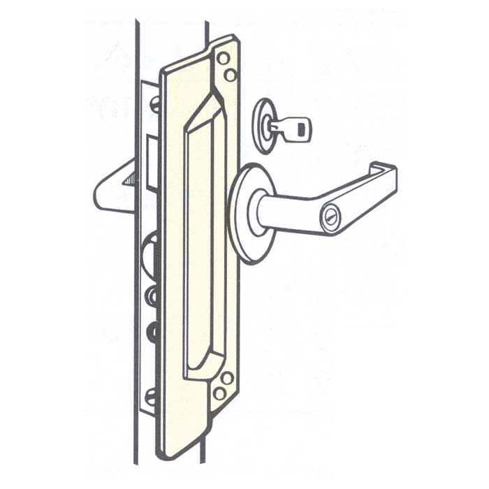 Don Jo Manufacturing LP-211-BP 11 in. Latch Protector - Brass