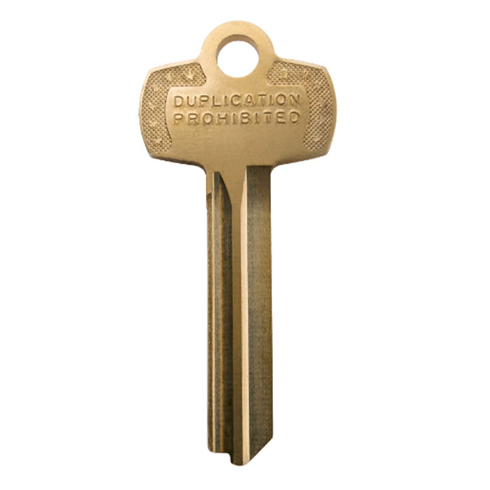 7AS-1-L-1-KS915-KS800 Duplication Prohibited L Keyway Blank