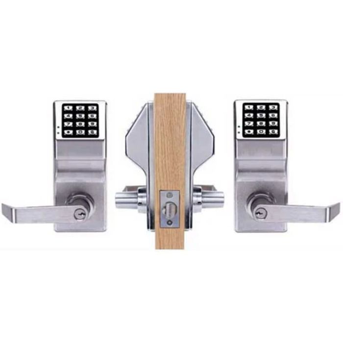 DL5200-26D DL5200 Series Trilogy Double-Sided Cylindrical Electronic Digital Lock, 626-US26D Satin Chrome