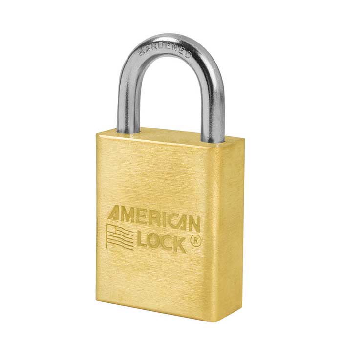 A5530-KD 1.5 in. Body & 1 in. Shackle Rekeyable Brass Padlock