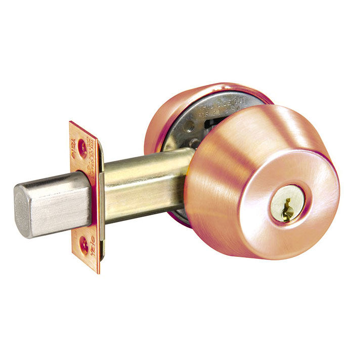 D212-612 2.75 in. D200 Series Grade 2 Cylinder by Thumbturn PARA-E1R Keyway Deadbolt - 612 Satin Bronze