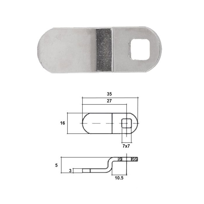 Abloy USA Global Solutions 455333 Protec2 Offset Cam - A35 B27 C5