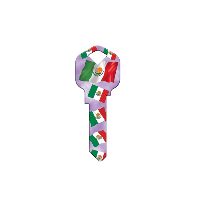 SC1-HK21 Happy Keys Mexican Flag Key Blank