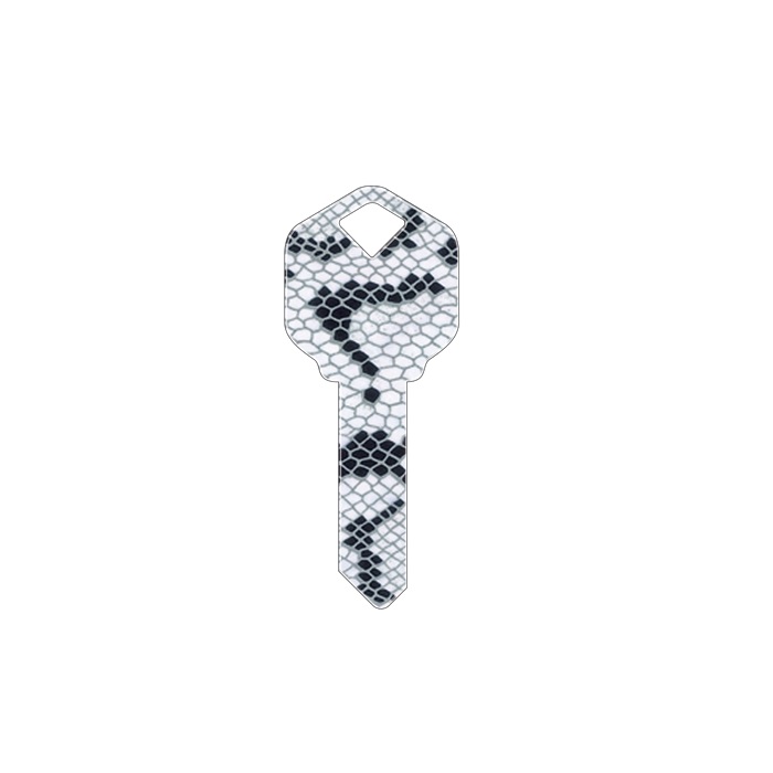 KW-HK26 3.4 in. Happy Keys Snakeskin Key Blank