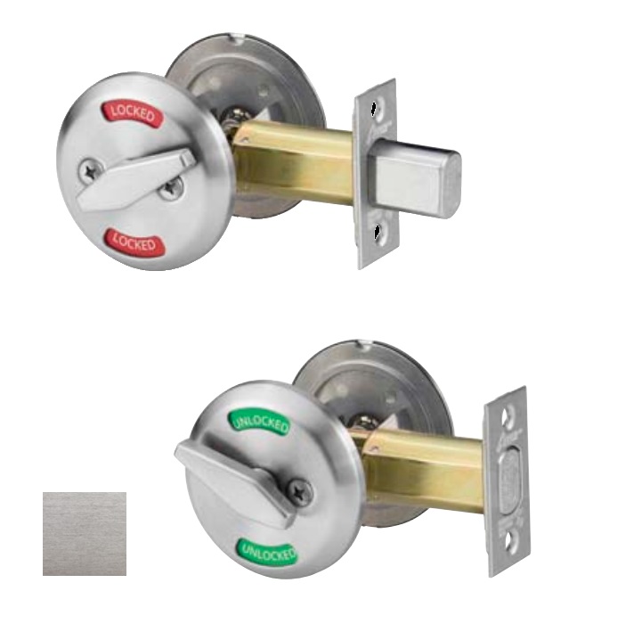 E50-26D-395-141 E Series Grade 2 Deadbolt with 1 in. Square Corner & 2.375 in. Backset - 626-US26D Satin Chrome - 3.05 in.