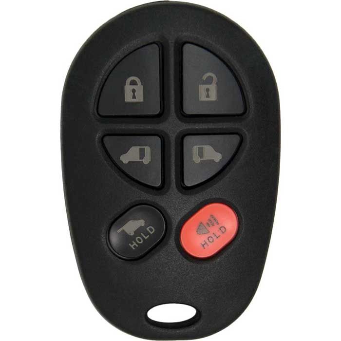 R-TOY-20T-6 6 Button Replacement Remote for 2004-2017 Toyota Sienna