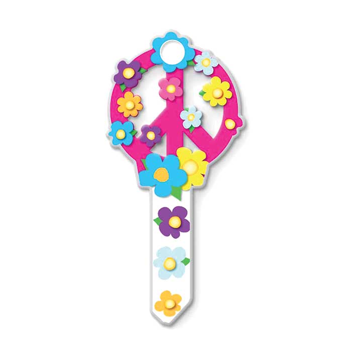 B104K Peace Key Blank - Kwikset KW1-11 Keyway