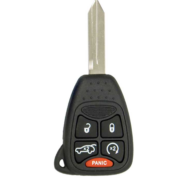 DSHELL-150 5-Button Remote Head Key Shell for 2005-2014 Chrysler Dodge Jeep