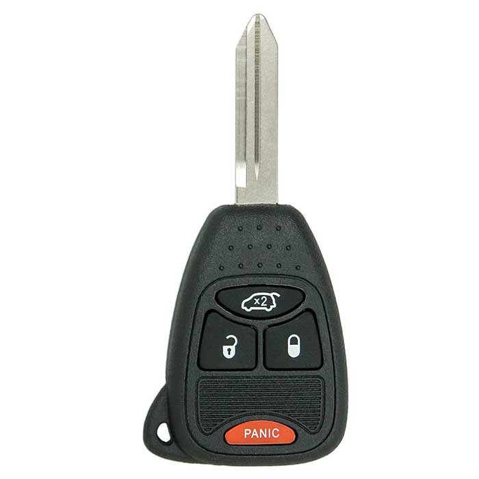 DSHELL-148 Rugged 4 Button Remote Head Key Shell for Chrysler Jeep Dodge