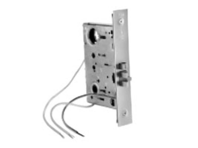 LBDY8891FL-630-24V-REX Electric Mortise Lever Lock Body Only, 630 Satin Stainless Steel - 24V - 2.75 in. Backset & 4.87 in. Faceplate